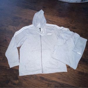 Men’s XXL Style -Adidas Tracksuit Set Full Includes Adidas Claimant Grey Ash